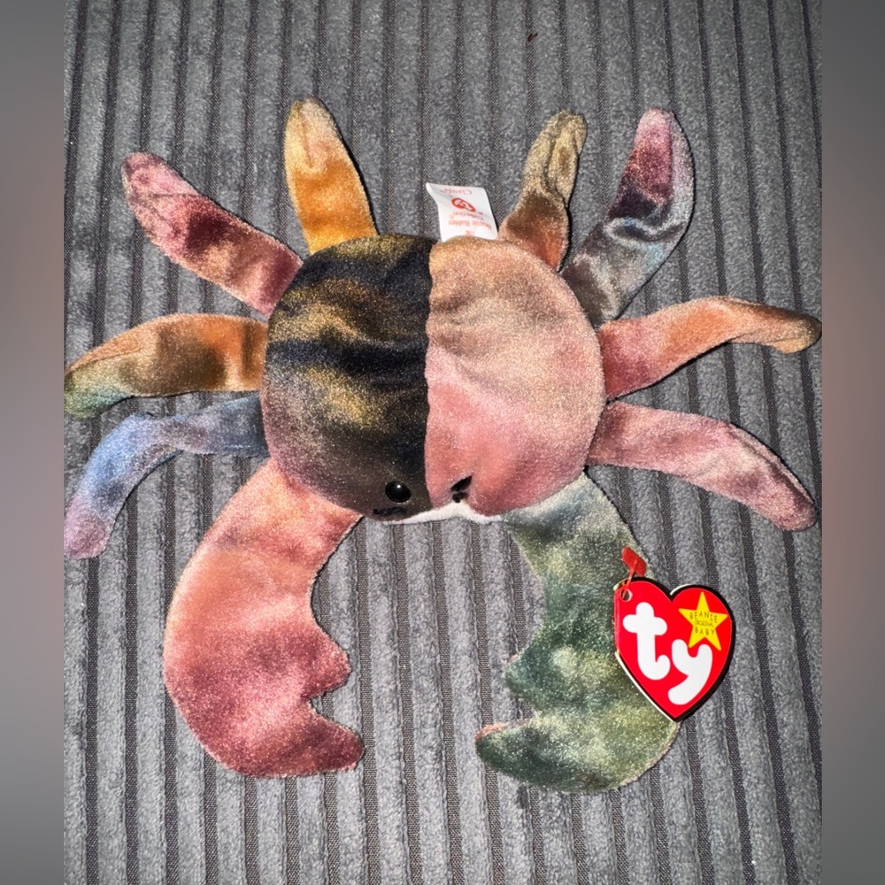 Ty Beanie Baby “Claude” the Crab.  Excellent condition.